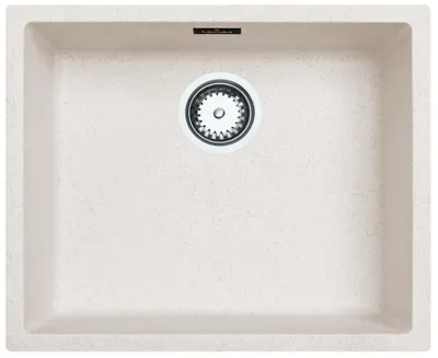 Produktbild von Küchenspüle 50x40 cm sandweiß Unterbau und Aufbau Pure.Sink