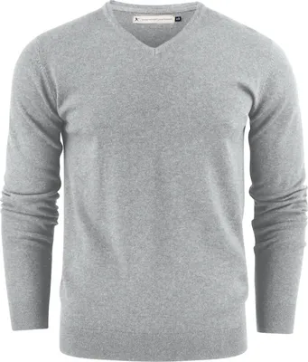 Produktbild von Pullover Ashland aus 100% Baumwolle mit V-Ausschnitt und elastischen Rippenbündchen