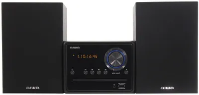 Produktbild von Aiwa MSBTU-300, Heim-Audio-Mikrosystem, Schwarz, 1 Disks, Vorderseite, 20 W, 2-Wege