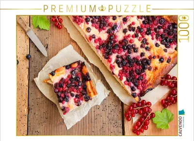 Produktbild von CALVENDO Puzzle Johannisbeerenkuchen | 1000 Teile Lege-Größe 64x48cm Foto-Puzzle für glückliche Stunden