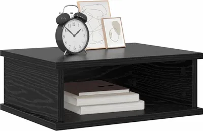 Produktbild von Nachttisch 2 pcs Schwarz Eichen-Optik 40 x 31 x 15 cm