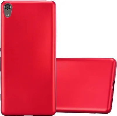 Produktbild von Cadorabo Schutzhülle für Sony Xperia XA Hülle in Rot Handyhülle TPU Silikon Etui Cover Case