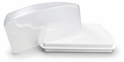 Produktbild von TUPPERWARE Junge Welle Butterdose weiß Butter Dose J10, KI-generiertes Bild