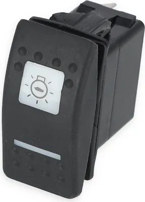 Produktbild von Kippschalter ON-OFF-ON, 12 V, mit verschiedenen Symbolen wählbar, ohne LED & Beleuchtung Symbol: Navigationslicht