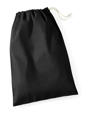 Produktbild von Westford Mill W115 | Baumwolle Stuff Bag / Turnbeutel / verschiedene Größen - Farbe: Black - Größe: XS (14x20cm