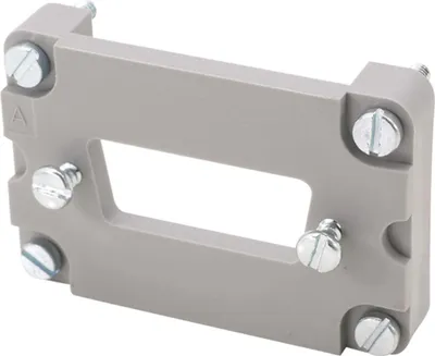 Produktbild von 09300009966 HARTING Han 6B D-Sub Adapterplatte für D-Sub 15-polig passend für 6B Gehäuse Werkstoff Kunststoff - 1Stück