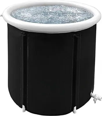 Produktbild von Eisbad Opblaasbaar - Dompelbad - Zeltbad - Schwarz - 80x80cm