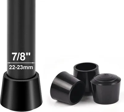 Produktbild von Famanu Stuhlbeine Schutzkappen - 16 Stück, 22 mm, schwarz