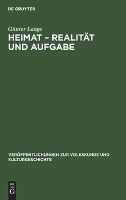 Produktbild von Heimat - Realität und Aufgabe