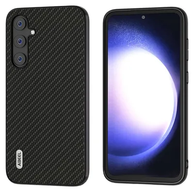 Obrázek produktu pro Pro Samsung Galaxy S23 FE ABEEL Carbon Texture Protective Sleeve Case Cover Black