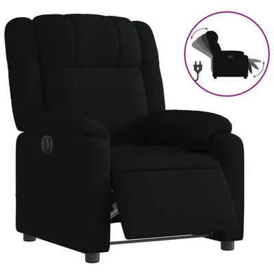 Image de vidaXL Fauteuil relax électrique noir tissu