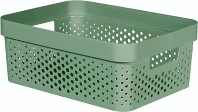 Zdjęcie produktu dla Curver Pojemnik Pudełko Ażurowe 11 L zielony