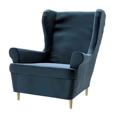 Produktbild von Dekoria Bezug für Strandmon Sessel, blau,