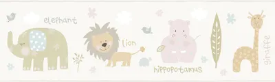 Obrázek produktu pro Sanders & Sanders samolepicí bordury na tapety Animals Beige 500 x 17,5 cm