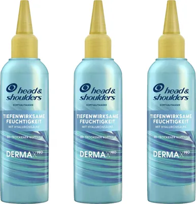 Produktbild von 3 x Head & Shoulders DERMAXPRO Kopfhautmaske bei trockener Kopfhaut je 145ml