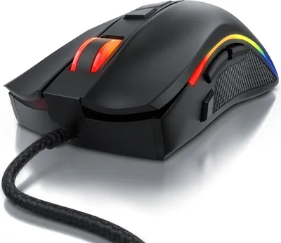 Produktbild von Titanwolf Gaming-Maus kabelgebunden, 2 austauschbaren Seitenteilen WING, 12 Benutzerprofile / 5000 dpi