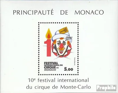 Produktbild von Briefmarken Monaco 1984 Mi Block27 (kompl.Ausg.) gestempelt Zirkusfestival