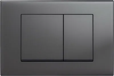 Produktbild von Drückerplatte Gunmetal Kompatibel zu Geberit Duofix Sigma / Delta 2 Mengenspülung