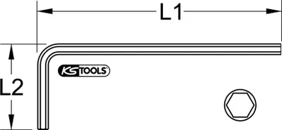 Image de KS Tools 151.2810 Allen key 10 mm