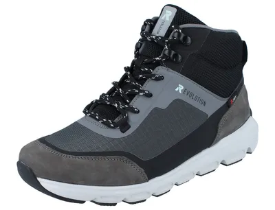 Produktbild von RIEKER Damen High Sneaker grau Leder Textil - Größe: 38