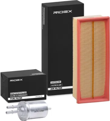 Produktbild von RIDEX Filterset Inspektionspaket Filtersatz für VW GOLF VI (5K1) Golf V Schrägheck (1K1) TOURAN (1T1, 1T2) Passat Variant (3C5) für AUDI A3 Sportback