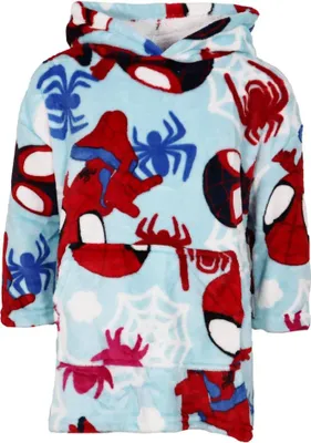 Produktbild von Marvel Spidey Kuschelponcho Kuscheldecke mit Ärmeln Kapuze Tasche 3-6 Jahre