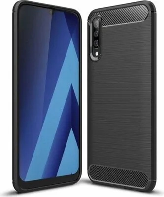Produktbild von starfix Carbon Silikon-Hülle Tasche Case für Huawei P40 schwarz