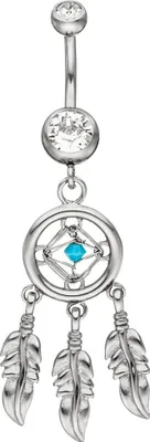 Piercing-Traumfänger-Edelstahl-und-Swarovski-Elements