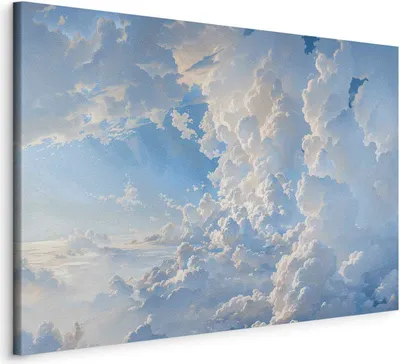 Produktbild von Italienischer Leinwand Leinwandbild - The Sun Revealing the Secrets of the Clouds: Spectacular Images in the Sky 30x20 cm Muster b-H-10053-b-a