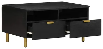 Immagine prodotto di vidaXL Tavolino nero 80x54x40 cm Materiale a base di legno