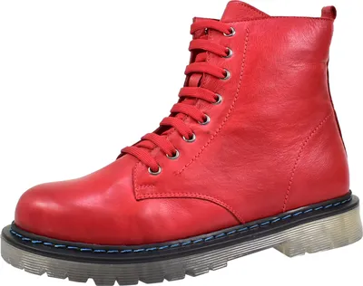 Produktbild von Gemini Damen Stiefelette Combat Boot transparente Profilsohle 342290-02, Größe:40 EU, Farbe:Rot