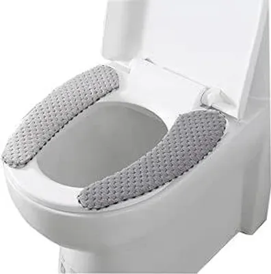 Produktbild von Waschbare Toilet Seat Cover, WC Sitzbezüge Toilettensitzabdeckung, Elektrostatische Absorption Warmes Plüsch WC Sitzkissen