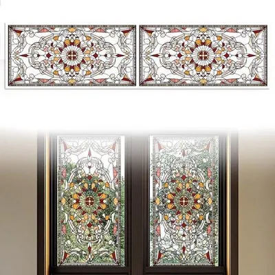 Obrázek produktu pro Samolepicí okenní fólie 120 x 30 cm, vintage vzor