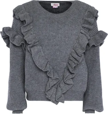 Produktbild von aleva damen pullover - grau melange, M/L