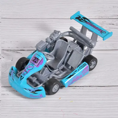 Image de Échelle 1:32 alliage modèle de voiture haute Go Kart Racing retirer le jouet (bleu)
