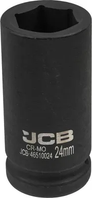 Image de JCB | Douille 6 pans 3/4" 24mm, pour clé à chocs, douille à choc profond, douille à choc