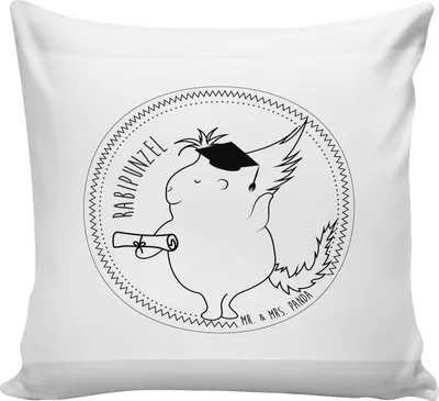 Produktbild von Mr. & Mrs. Panda Sofakissen Die kalte Schnauze eines... - Weiß - Geschenk, Zitate, kissen bedruckt, Spruch Sprüche Weisheiten Lustig Weisheit Worte, 40x40, Deko, Sofa