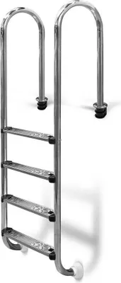 Produktbild von Pool Einbauleiter ENG 150 cm I 4-stufig I V2A Edelstahl Leiter