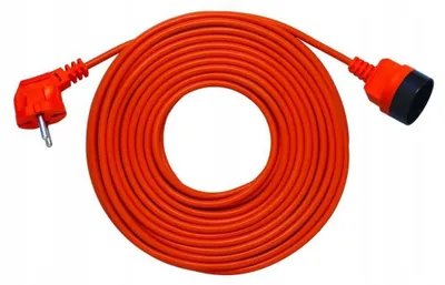 Image de Rallonge de jardin, 1x, 25m, OMY 2x1, orange, Elgotech PK-1025
