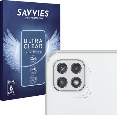 Produktbild von 6x Für Samsung Galaxy A22 5G (NUR Kameraschutz) Schutzfolie Savvies Displayschutz Display Schutz Folie Klar Transparent