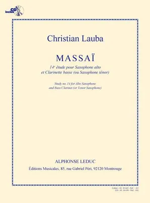 Immagine prodotto di Massai (+CD) per sassofono contralto e clarinetto basso (sassofono tenore)
