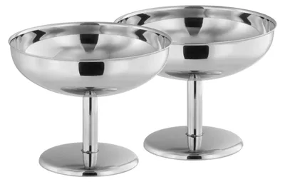 Image de APS 40910 Coupe à glace FRIGIO, set de 2, acier inoxydable, Ø 10,5 cm, hauteur 8,5 cm