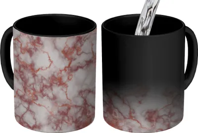 Produktbild von MuchoWow® Zauber Tasse Zaubertasse Magic Marmor - Lila - Muster 350 ml Farbwechsel Becher Geschenk Geschenkidee - Magic-Tasse - Fototasse - Keramiktassen - Bilder - Tasse Kaffee - Getränkbecher - Kaff