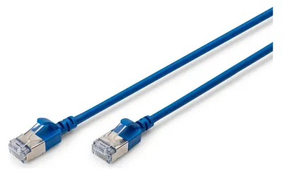 Productafbeelding van Digitus DK-1632-A-015S-B-10, 1,5 meter, Cat6a, F/FTP (FFTP), RJ-45, RJ-45, blauw