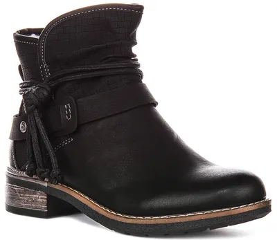 Produktbild von Rieker 94689-00, schwarz, mit warmem Futter, für Damen – Größe 6,5 UK – 40 EU – 8,5 US / Schwarz