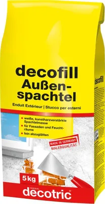 Immagine prodotto di Decotric Decofill stucco per esterni resistente agli agenti atmosferici e all'acqua 5000g