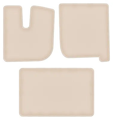 Produktbild von DURBAN Beige Velours-Fußmatten-Set für Iveco Stralis Nutzfahrzeug (2013-2019)