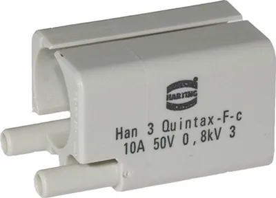 Productafbeelding van HARTING bevestigingsbeugel voor een Quintax busaansluiting (F), krimpklem, doorsnede 0,14mm² - 2,5mm², 1 stuk