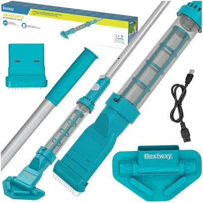 Zdjęcie produktu dla Bestway 58771, Ręczny próżniowy, Staw i basen, Niebieski, Szary, Dolne, Ściana, Stały, 0,54 l