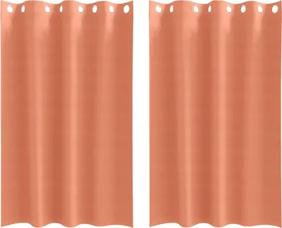 Zdjęcie produktu dla vidaXL Zasłony zaciemniające z pierścieniami 2 szt. Terakota 175 x 140 cm